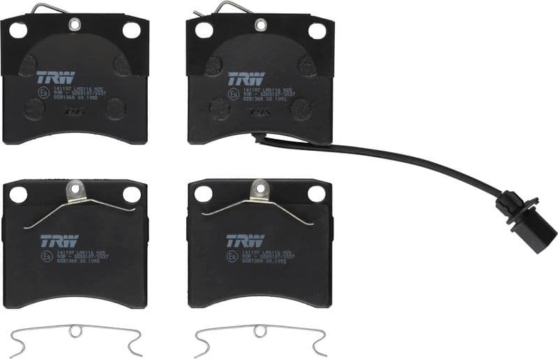 set placute frana,frana disc TRW GDB1368