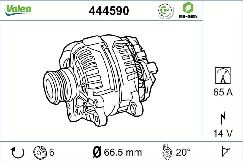 Generator / Alternator VALEO 444590
