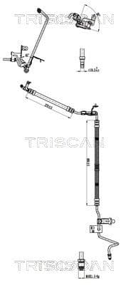 Furtun hidraulic, sistem de directie TRISCAN 8516 28017