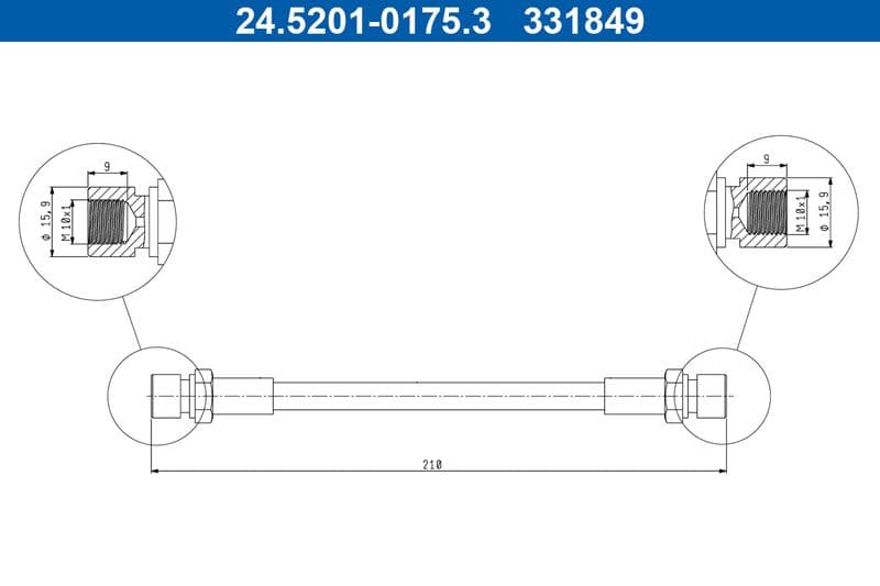 Furtun frana ATE 24.5201-0175.3