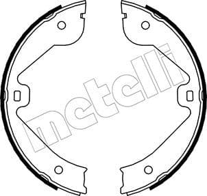 Set saboti frana, frana de mana METELLI 53-0244