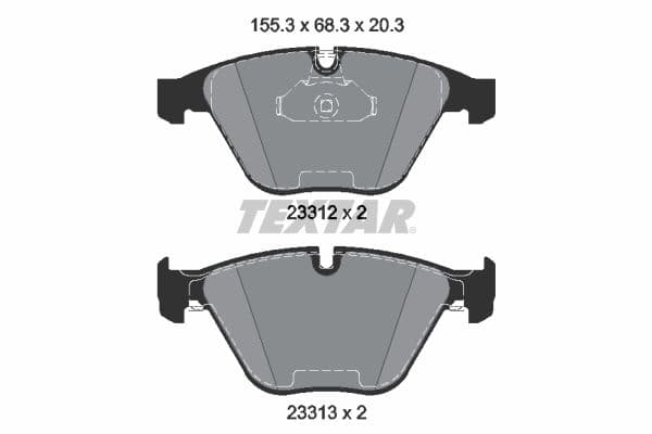set placute frana,frana disc TEXTAR 2331211