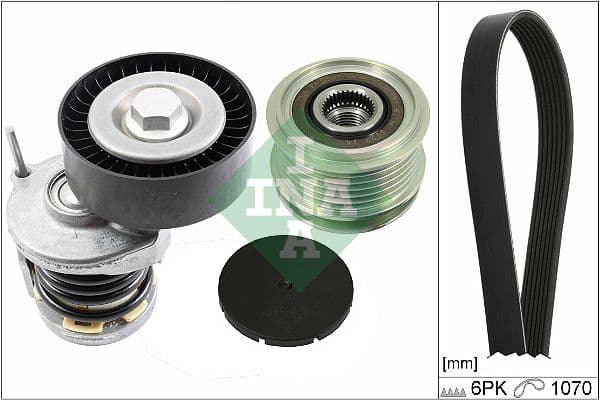 Set curea transmisie cu caneluri Schaeffler INA 529 0475 20