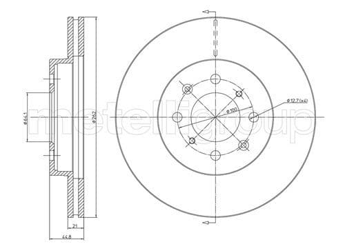Disc frana METELLI 23-0344C