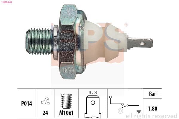 Senzor presiune ulei EPS Made in Italy - OE Equivalent 1.800.045