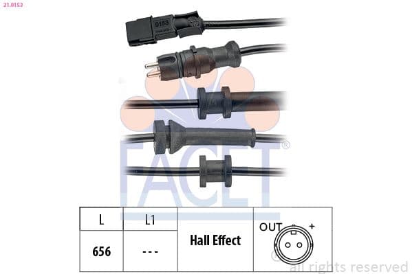 senzor,turatie roata FACET Made in Italy - OE Equivalent 21.0153