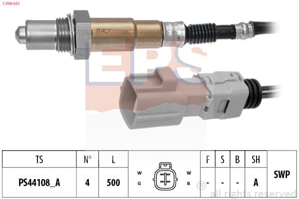 Sonda Lambda EPS Made in Italy - OE Equivalent 1.998.621