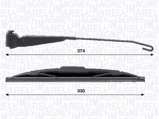 Set stergatoare, curatare parbriz MAGNETI MARELLI 000723180435