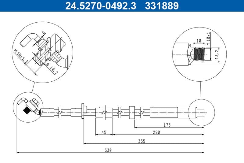 Furtun frana ATE 24.5270-0492.3