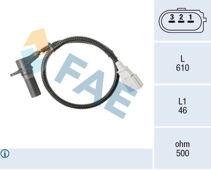 Senzor impulsuri, arbore cotit FAE 79115
