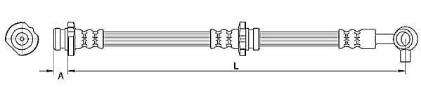 Furtun frana METZGER AUTOTEILE 4110848