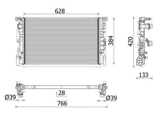Radiator, racire motor MAHLE BEHR *** PREMIUM LINE *** CR 2696 000P