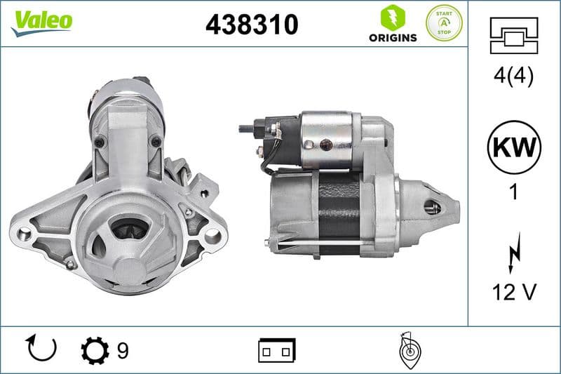 starter VALEO ORIGINS NEW STOP&START OE TECHNOLOGY 438310