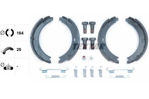 Set saboti frana, frana de mana TEXTAR 91044500