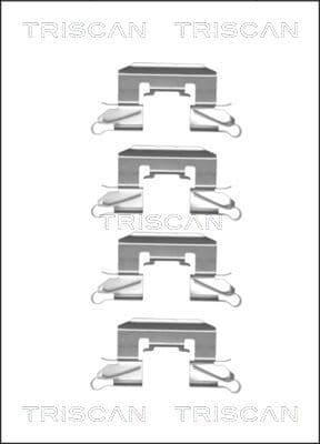 Set accesorii, placute frana TRISCAN 8105 101658