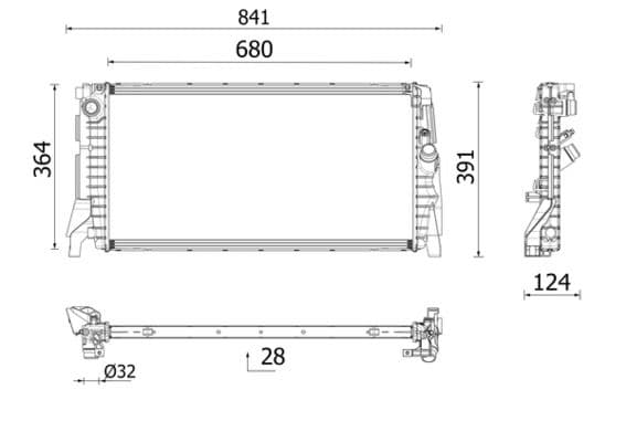 Radiator, racire motor MAHLE BEHR *** PREMIUM LINE *** CR 2747 000P