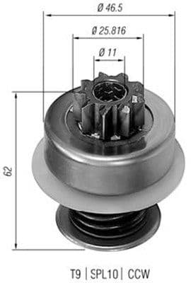 Pinion electromotor MAGNETI MARELLI 940113020088