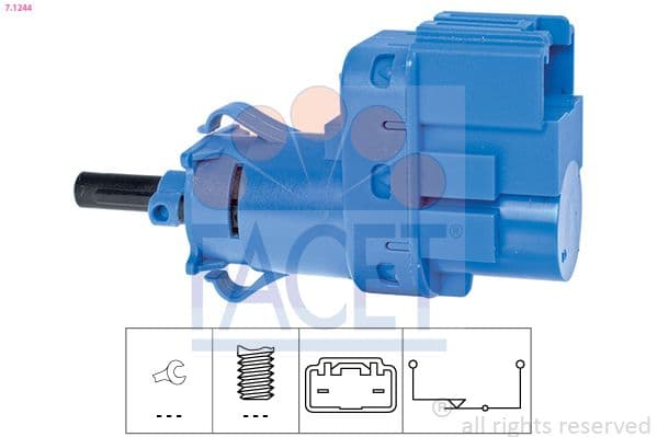 Comutator lumini frana FACET Made in Italy - OE Equivalent 7.1244