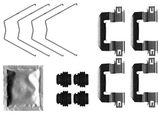 Set accesorii, placute frana TEXTAR 82552000