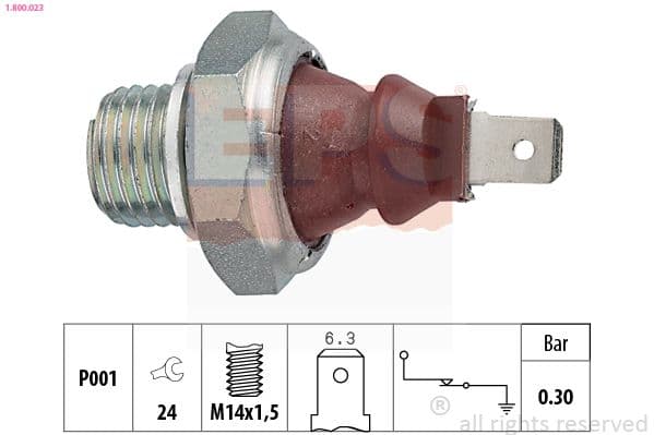 Senzor presiune ulei EPS Made in Italy - OE Equivalent 1.800.023