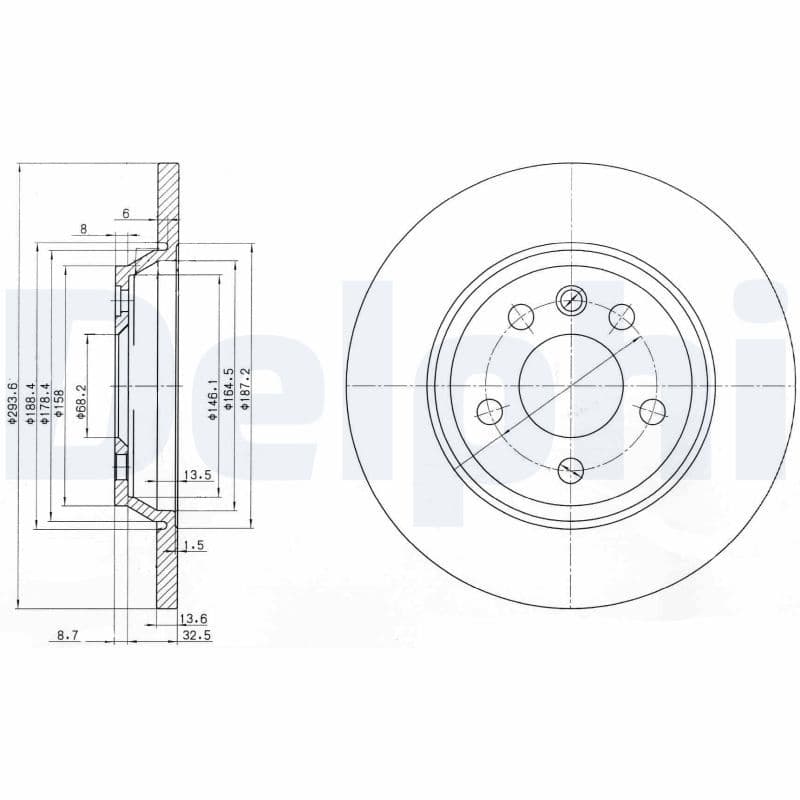 Disc frana DELPHI BG3518