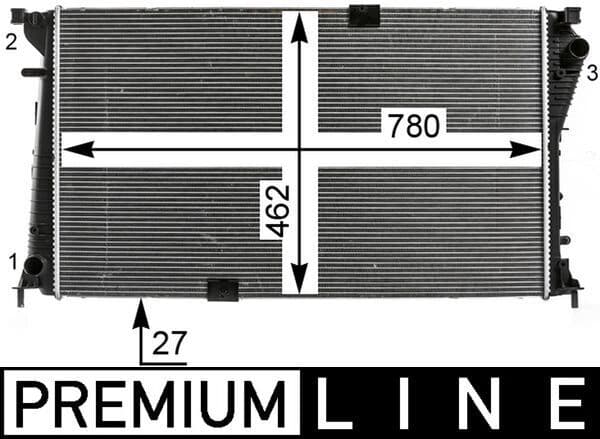 Radiator, racire motor MAHLE BEHR *** PREMIUM LINE *** CR 19 000P