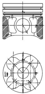 Piston KOLBENSCHMIDT 40179600