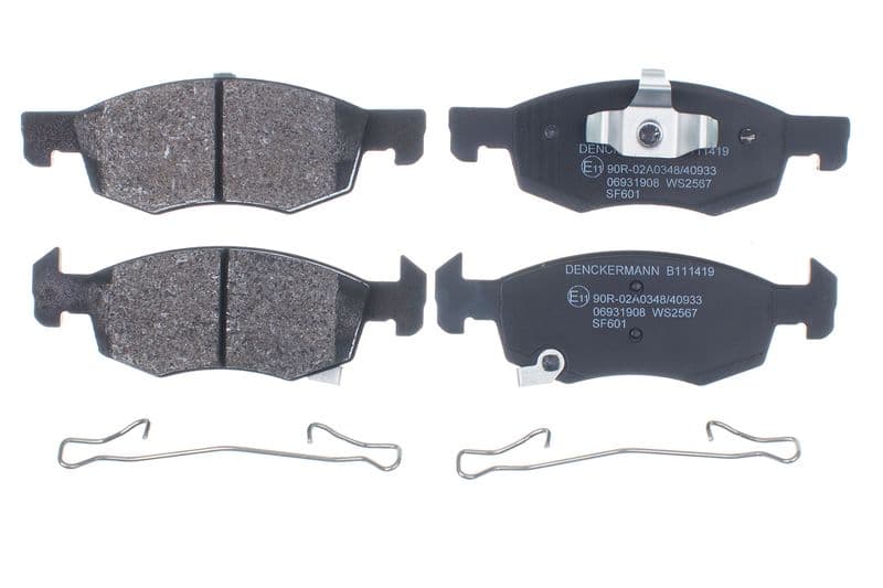 set placute frana,frana disc DENCKERMANN B111419