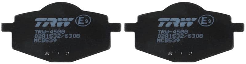 set placute frana,frana disc TRW Organic Allround MCB539
