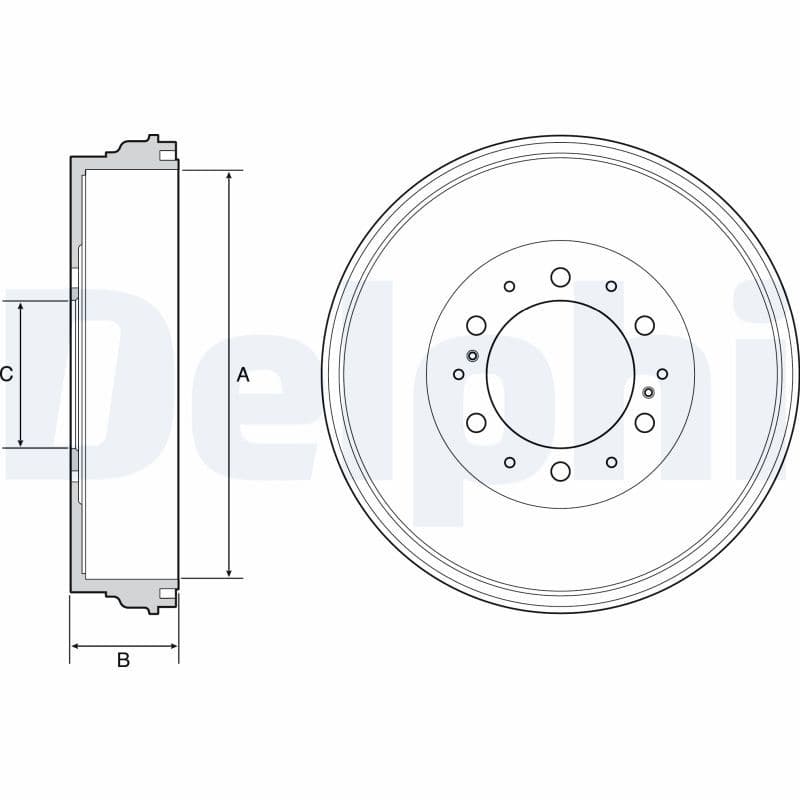 Tambur frana DELPHI BF537