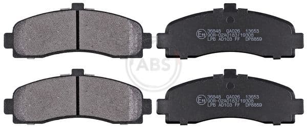 set placute frana,frana disc ABS 36848