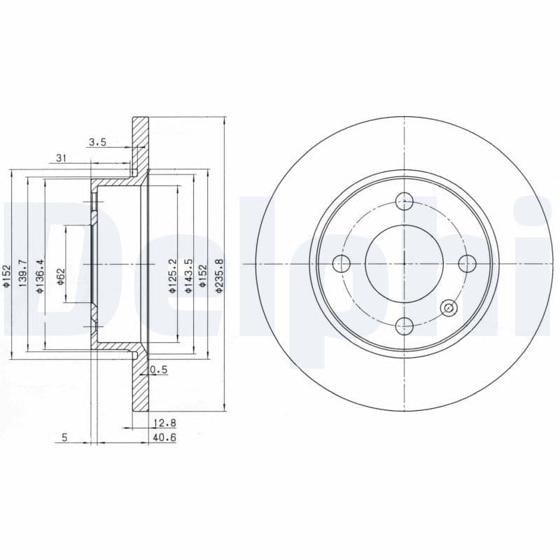Disc frana DELPHI BG2910