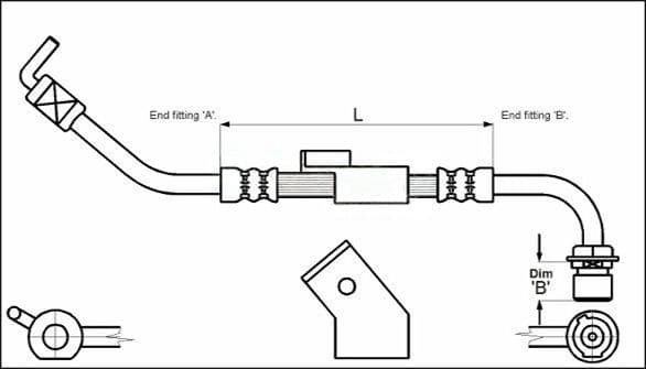 Furtun frana METZGER AUTOTEILE 4112333