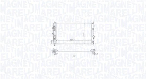 Radiator, racire motor MAGNETI MARELLI 350213213000