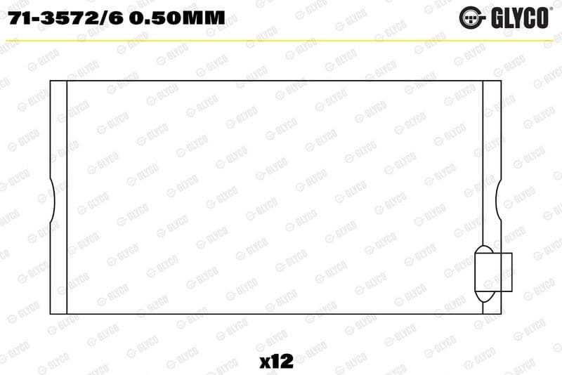 Cuzinet bielă GLYCO 71-3572/6 0.50mm
