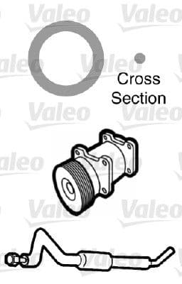 garnitura,conducta lichid de racire VALEO 509746