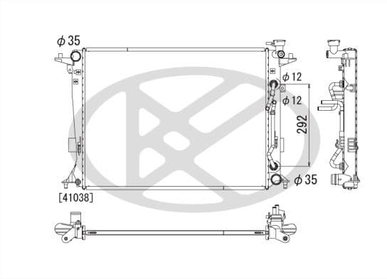Radiator, racire motor KOYORAD PL812884