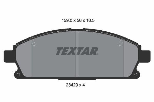 set placute frana,frana disc TEXTAR 2342004
