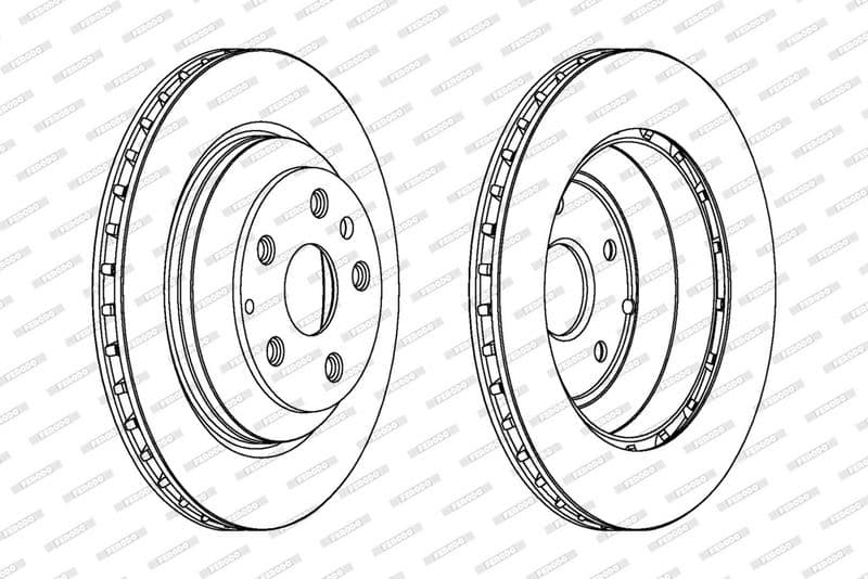 Disc frana FERODO PREMIER Coat+ disc DDF1855C-1