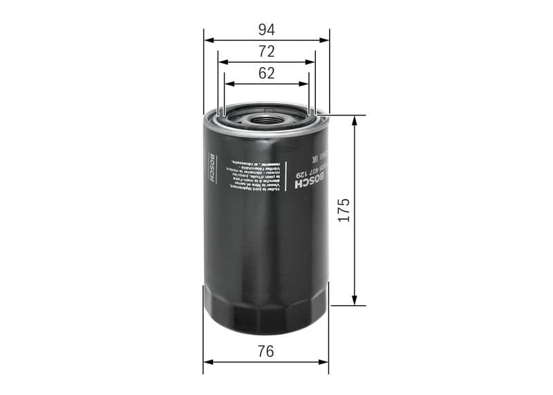 Filtru ulei BOSCH F 026 407 129