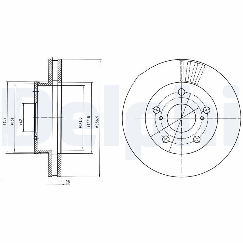 Disc frana DELPHI BG4181