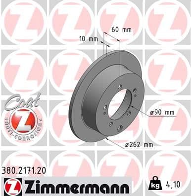 Disc frana ZIMMERMANN COAT Z 380.2171.20