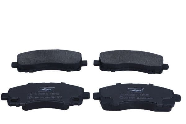 set placute frana,frana disc MAXGEAR 19-3169