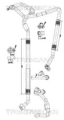 conducta presiune variabila,aer conditionat TRISCAN 9010 29131