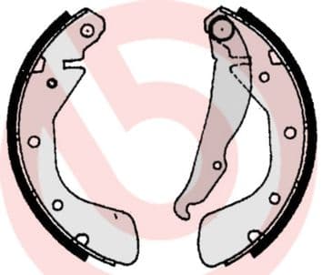 Set saboti frana BREMBO ESSENTIAL LINE S 59 513