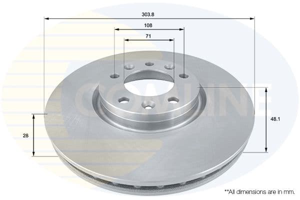 Disc frana COMLINE ADC2711V