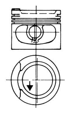 Piston KOLBENSCHMIDT 93928620