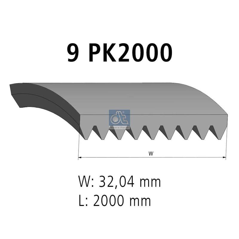 Curea transmisie cu caneluri DT Spare Parts 4.80702