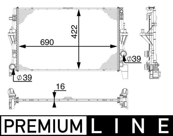 Radiator, racire motor MAHLE BEHR *** PREMIUM LINE *** CR 902 000P