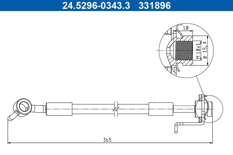 Furtun frana ATE 24.5296-0343.3